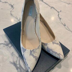 COLE HAAN Vesta Pump, IVORY ROCCIA PRINT,  Size 9 B